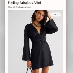 NWT Free People Feeling Fabulous Mini Dress